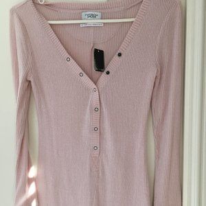NWT Out From Under Cozy Henley Romper